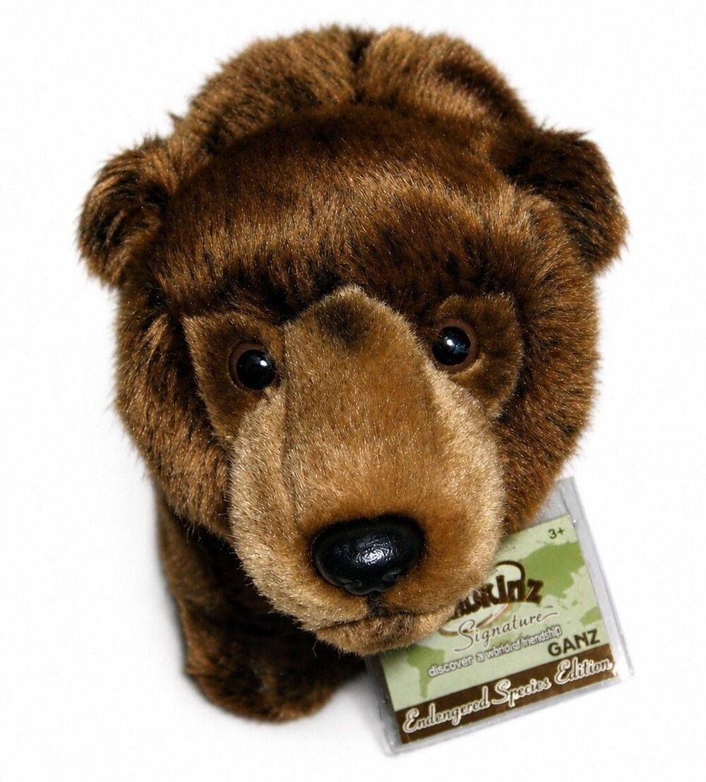 Webkinz Signature Endangered Brown Bear Ganz Plush WKSE3006 w/ Sealed Code Tag